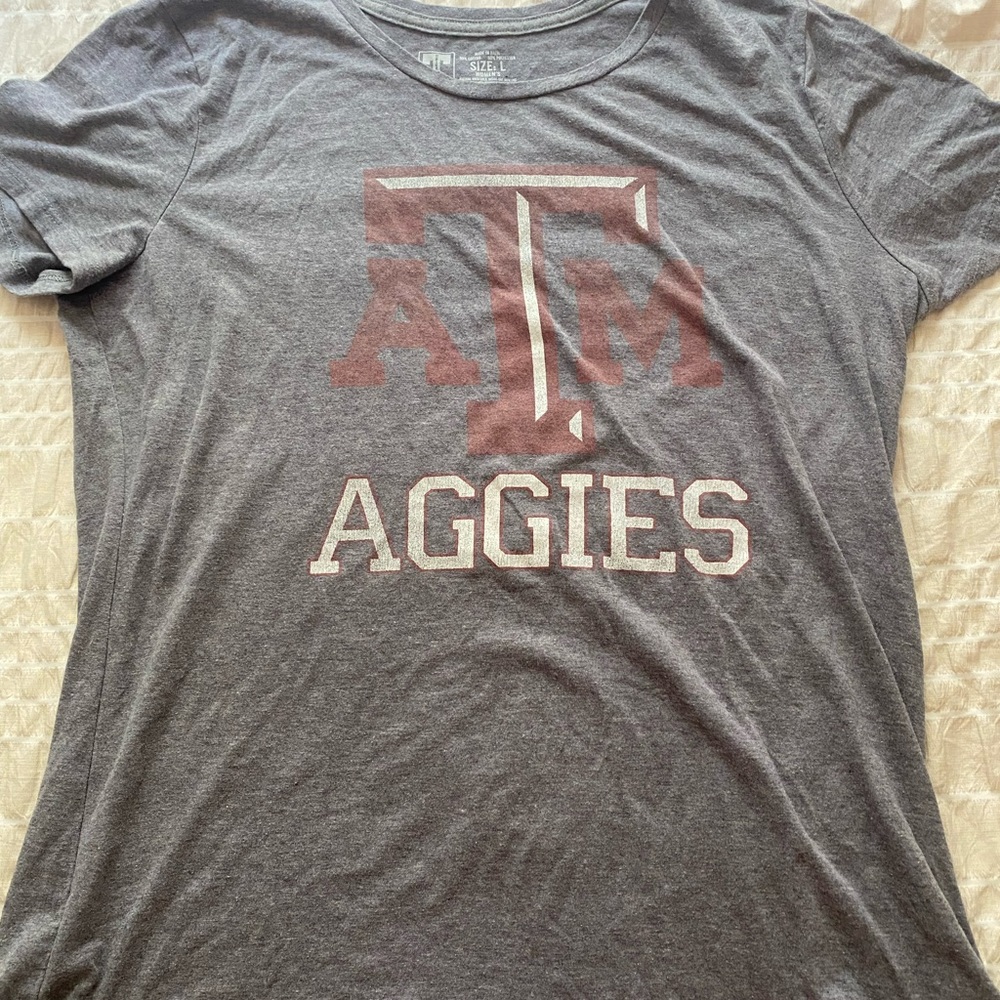 Grey Texas Aggies Tshirt